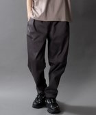 【シトリー/SITRY / MEN】の別注 ワイドパンツ メンズ ワンタック ツイル イージーパンツ シェフパンツ レディース ユニセックス チャコール|ID: prp329100004962638 ipo3291000000037229966