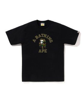 【ア ベイシング エイプ/A BATHING APE】の1ST CAMO COLLEGE TEE 大人の最旬トレンドファッション＆コーディネート founy(ファウニー) ファッション Fashion レディースファッション Fashion for Women インナー Innerwear ショート Short, Short Length スリーブ Sleeve, Long Sleeve / Short Sleeve フロント Front, Front Design プリント Print, Printed Pattern ラバー Rubber, Rubber Sole 夏 Summer S/S・春夏 SS, Spring/Summer, Warm Season |ID:prp329100004962648