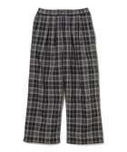 【ビームス/BEAMS / MEN】のチェック ワイド イージーパンツ【ワイドストレートフィット】 人気、トレンドファッション・服の通販 founy(ファニー) ファッション Fashion メンズファッション Fashion for Men ボトムス Bottoms おすすめ Recommended / Our Picks スタイリッシュ Stylish, Fashionable ストレッチ Stretch, Stretchy Fabric スピンドル Spindle, Drawcord チェック Check, Plaid, Tartan ポケット Pocket, Pocket Detail リラックス Relax, Relaxed Fit ワイド Wide, Wide Fit thumbnail BLACK_CHK|ID: prp329100004962663 ipo3291000000037230077