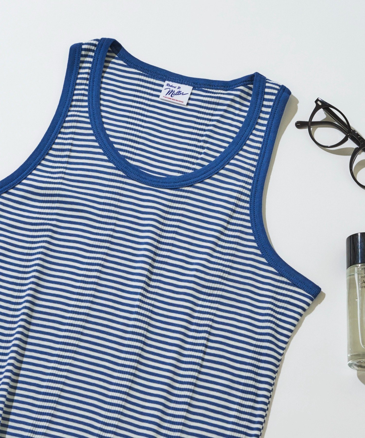 【セットアップセブン/SETUP7】のRobert P.Miller/パネルリブタンクトップ 140C インテリア・キッズ・メンズ・レディースファッション・服の通販 founy(ファニー) 　ファッション　Fashion　レディースファッション　Fashion for Women　厚底　Platform Shoes　カットソー　Cut and Sewn Top　シンプル　Simple, Minimal　スキニー　Skinny, Slim Fit　スニーカー　Sneakers, Trainers　スラックス　Slacks, Dress Pants　タンク　Tank Top, Sleeveless Top　デニム　Denim, Jeans Material　定番　Standard, Basic Item　フィット　Fit, Slim Fit　ワイド　Wide, Wide Fit　再入荷　Restock / Back in Stock　エレガント 上品　Elegant　BLU|ID: prp329100004962671 ipo3291000000037230122