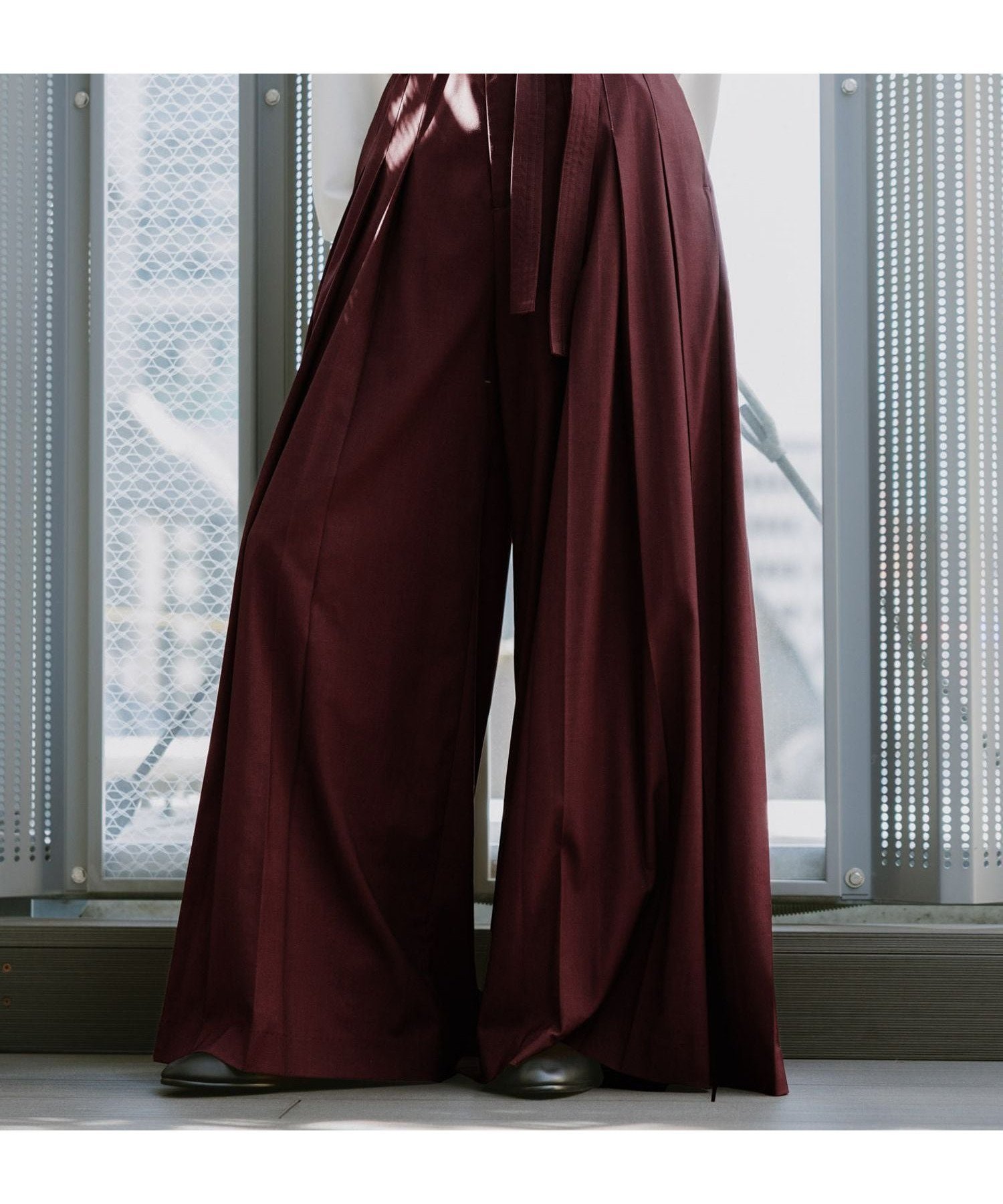 【ハレ/HARE / MEN】のYOSEハカマパンツ インテリア・キッズ・メンズ・レディースファッション・服の通販 founy(ファニー) 　ファッション　Fashion　メンズファッション　Fashion for Men　ボトムス　Bottoms　プリーツ　Pleats, Pleated　ループ　Loop, Loop Knit　ワイド　Wide, Wide Fit　エレガント 上品　Elegant　レッド37|ID: prp329100004962676 ipo3291000000037230151