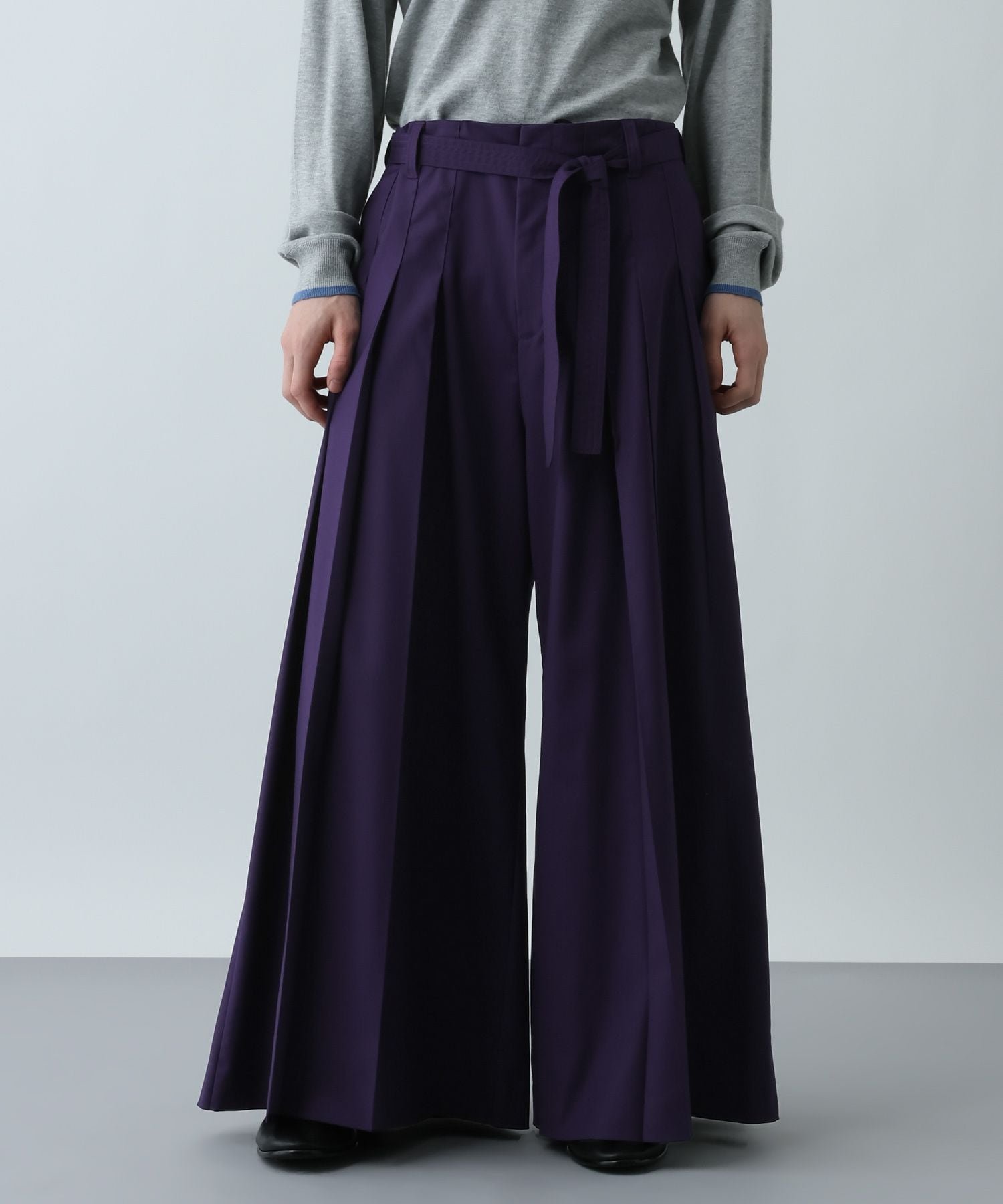 【ハレ/HARE / MEN】のYOSEハカマパンツ インテリア・キッズ・メンズ・レディースファッション・服の通販 founy(ファニー) 　ファッション　Fashion　メンズファッション　Fashion for Men　ボトムス　Bottoms　プリーツ　Pleats, Pleated　ループ　Loop, Loop Knit　ワイド　Wide, Wide Fit　エレガント 上品　Elegant　パープル95|ID: prp329100004962676 ipo3291000000037230152