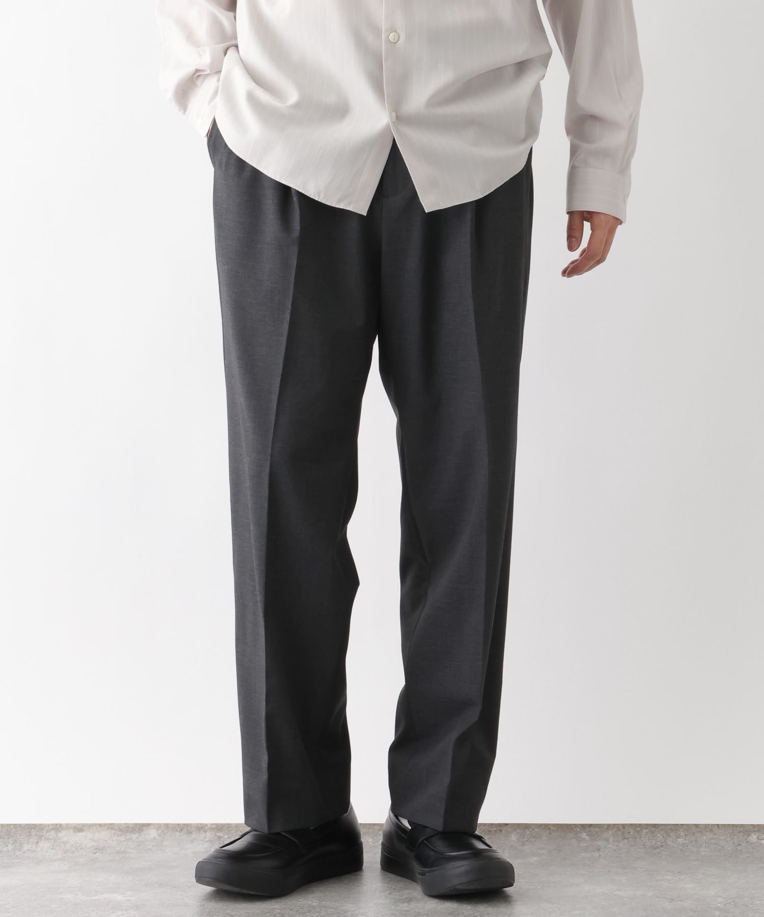 【グローバルワーク/GLOBAL WORK / MEN】のアーバンクリーンワイドパンツ/AIR/632890 インテリア・キッズ・メンズ・レディースファッション・服の通販 founy(ファニー) 　ファッション　Fashion　メンズファッション　Fashion for Men　ボトムス　Bottoms　ストレッチ　Stretch, Stretchy Fabric　ドローコード　Drawcord, Drawstring Cord　リラックス　Relax, Relaxed Fit　ワイド　Wide, Wide Fit　軽量　Lightweight, Ultra Light　チャコール18|ID: prp329100004962697 ipo3291000000037230262