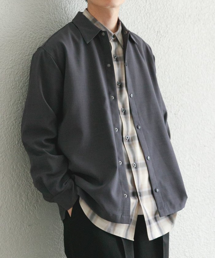 【アイテムズ アーバンリサーチ/ITEMS URBAN RESEARCH / MEN】の2way ストレッチロングスリーブスナップシャツ インテリア・キッズ・メンズ・レディースファッション・服の通販 founy(ファニー) https://founy.com/ ファッション Fashion メンズファッション Fashion for Men 2026年 2026 2026春夏・S/S Spring/Summer 2026 SS26 ストレッチ Stretch, Stretchy Fabric スリット Slit, Slit Detail デスク Desk, Work Desk フロント Front, Front Design ワーク Workwear, Utility Style 夏 Summer S/S・春夏 SS, Spring/Summer, Warm Season |ID: prp329100004962723 ipo3291000000037230382