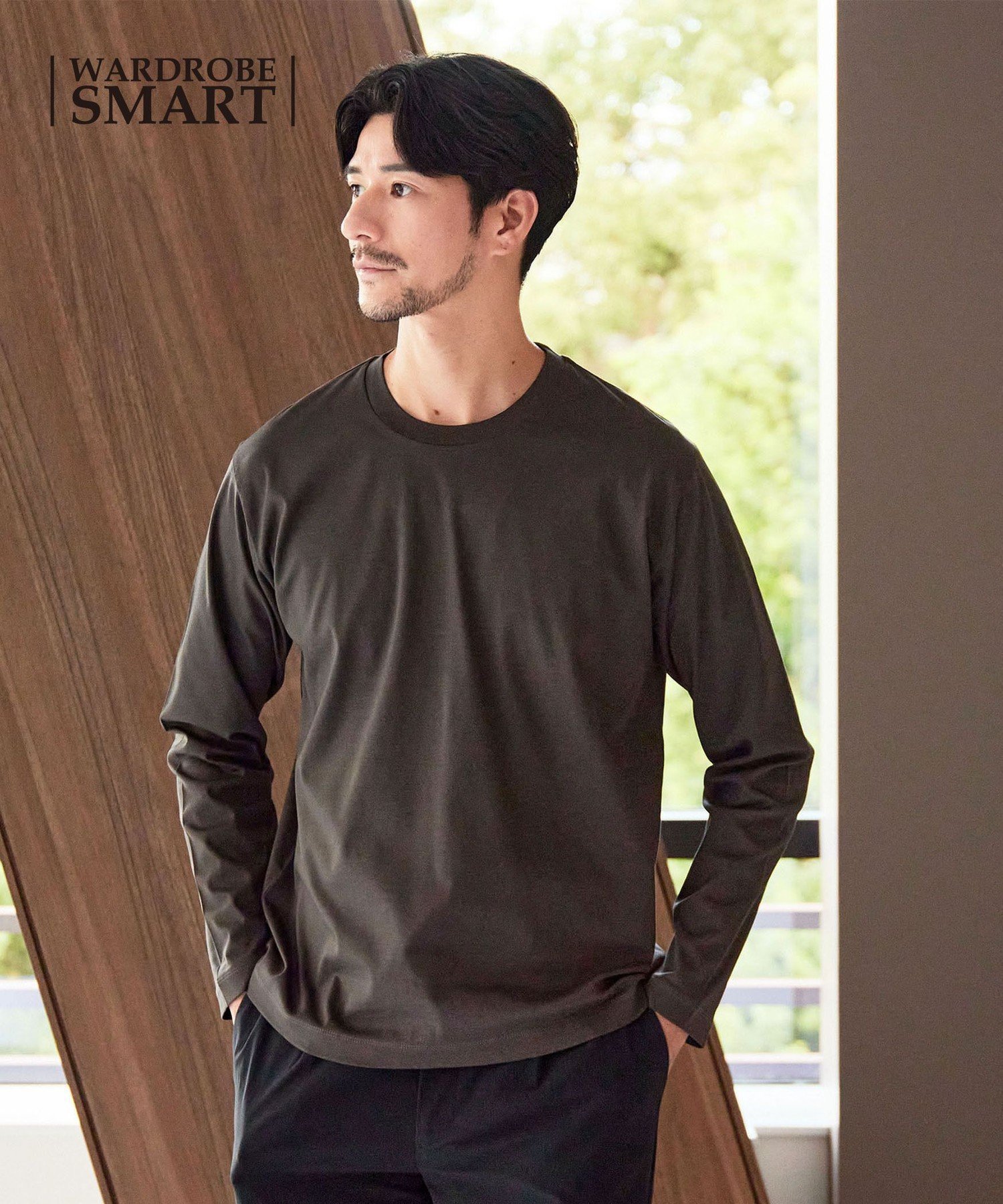 【ビューティ&ユース ユナイテッドアローズ/BEAUTY&YOUTH / UNITED ARROWS / MEN】の【WEB限定 WARDROBE SMART】NORITAKE クルーネック スマートフィット カットソー インテリア・キッズ・メンズ・レディースファッション・服の通販 founy(ファニー) 　ファッション　Fashion　メンズファッション　Fashion for Men　トップス・カットソー　Cut & Sew Tops　カットソー　Cut and Sewn Top　シンプル　Simple, Minimal　ジャケット　Jacket, Outerwear　スマート　Smart, Elegant　スリム　Slim, Slim Fit　スーツ　Suit, Formalwear　ファブリック　Fabric, Textile　フィット　Fit, Slim Fit　ラウンド　Round, Round Neck　おすすめ　Recommended / Our Picks　日本製　Made In Japan　DK.GRAY|ID: prp329100004962735 ipo3291000000037230433