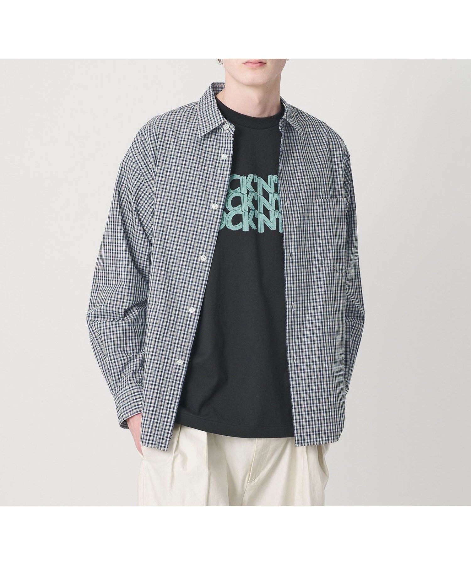【ビューティ&ユース ユナイテッドアローズ/BEAUTY&YOUTH / UNITED ARROWS / MEN】のT/WRTR チェック レギュラーシャツ FORM型 インテリア・キッズ・メンズ・レディースファッション・服の通販 founy(ファニー) 　ファッション　Fashion　メンズファッション　Fashion for Men　インナー　Innerwear　スラックス　Slacks, Dress Pants　チェック　Check, Plaid, Tartan　ドレープ　Drape, Draping Fabric　バランス　Balance, Style Balance　ブロード　Broadcloth, Fine Cotton　ベーシック　Basic, Essential　別注　Limited Edition, Custom Order　レギュラー　Regular, Standard Fit　エレガント 上品　Elegant　NAVY|ID: prp329100004962769 ipo3291000000037230596