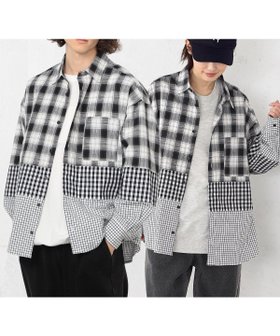 【コムサイズム/COMME CA ISM / MEN】の切り替えチェックシャツ 人気、トレンドファッション・服の通販 founy(ファニー) ファッション Fashion メンズファッション Fashion for Men おすすめ Recommended / Our Picks カットソー Cut and Sewn Top スペシャル Special, Limited Edition チェック Check, Plaid, Tartan リラックス Relax, Relaxed Fit |ID:prp329100004962809