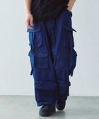 【ジャックローズ/JACKROSE / MEN】のGA DENIM PARACHUTE CARGO PANTS(MENS) 人気、トレンドファッション・服の通販 founy(ファニー) ファッション Fashion メンズファッション Fashion for Men ボトムス Bottoms シャーリング Shirring, Ruched シンプル Simple, Minimal スタイリッシュ Stylish, Fashionable チェック Check, Plaid, Tartan フィット Fit, Slim Fit ポケット Pocket, Pocket Detail 再入荷 Restock / Back in Stock thumbnail インディゴ|ID: prp329100004962812 ipo3291000000037230776