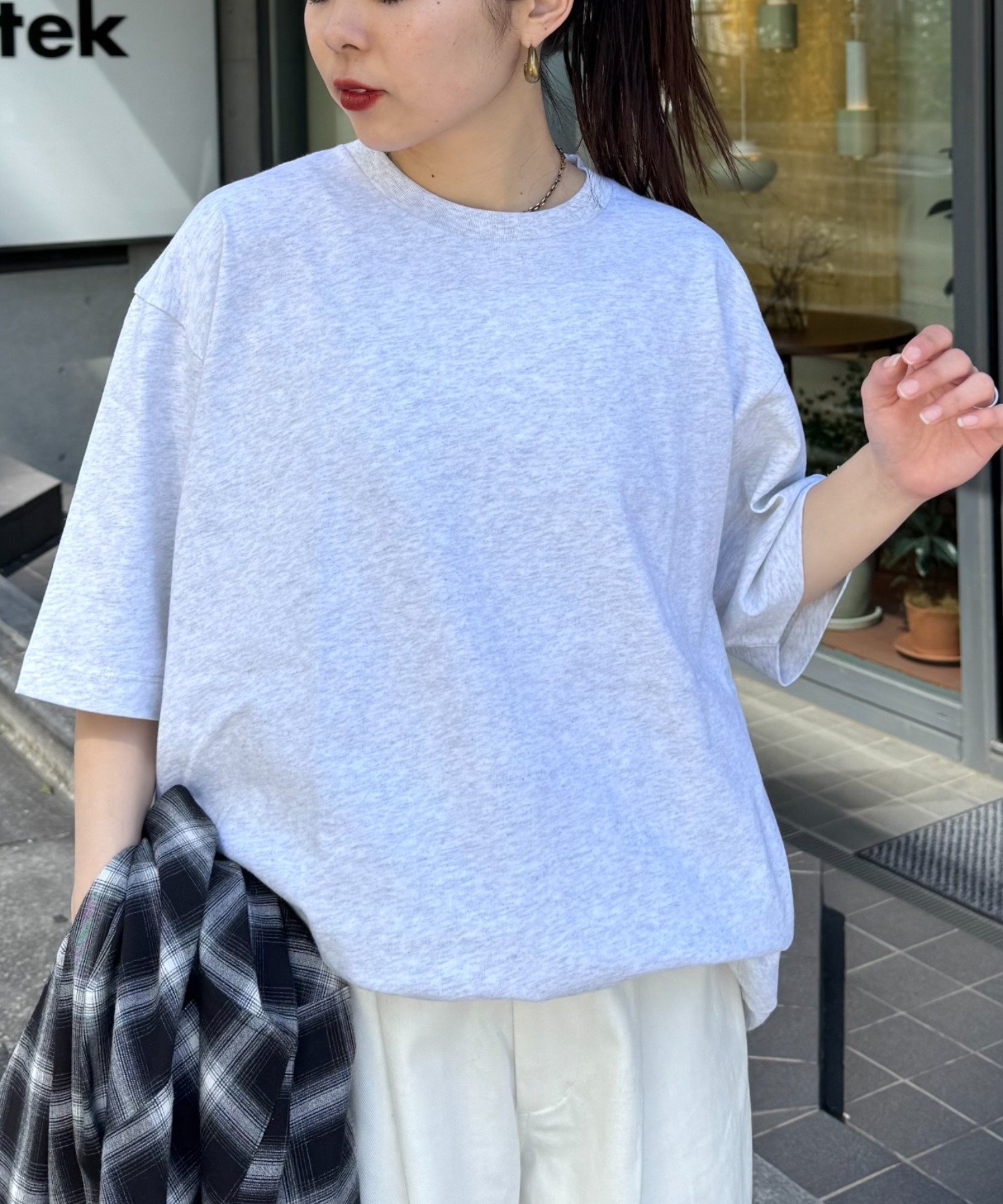 【チャオパニックティピー/CIAOPANIC TYPY】の【ユニセックス】汗染み防止抗菌防臭 半袖TEE インテリア・キッズ・メンズ・レディースファッション・服の通販 founy(ファニー) 　ファッション　Fashion　レディースファッション　Fashion for Women　トップス・カットソー　Cut & Sew Tops　インナー　Innerwear　抗菌　Antibacterial, Bacteria-Resistant　シンプル　Simple, Minimal　ジャケット　Jacket, Outerwear　スラックス　Slacks, Dress Pants　デニム　Denim, Jeans Material　トレンド　Trend, Trending Now　半袖　Short Sleeve, Half Sleeve　プチプライス・低価格　Affordable / Budget Price　おすすめ　Recommended / Our Picks　ライトグレー|ID: prp329100004962815 ipo3291000000037230796