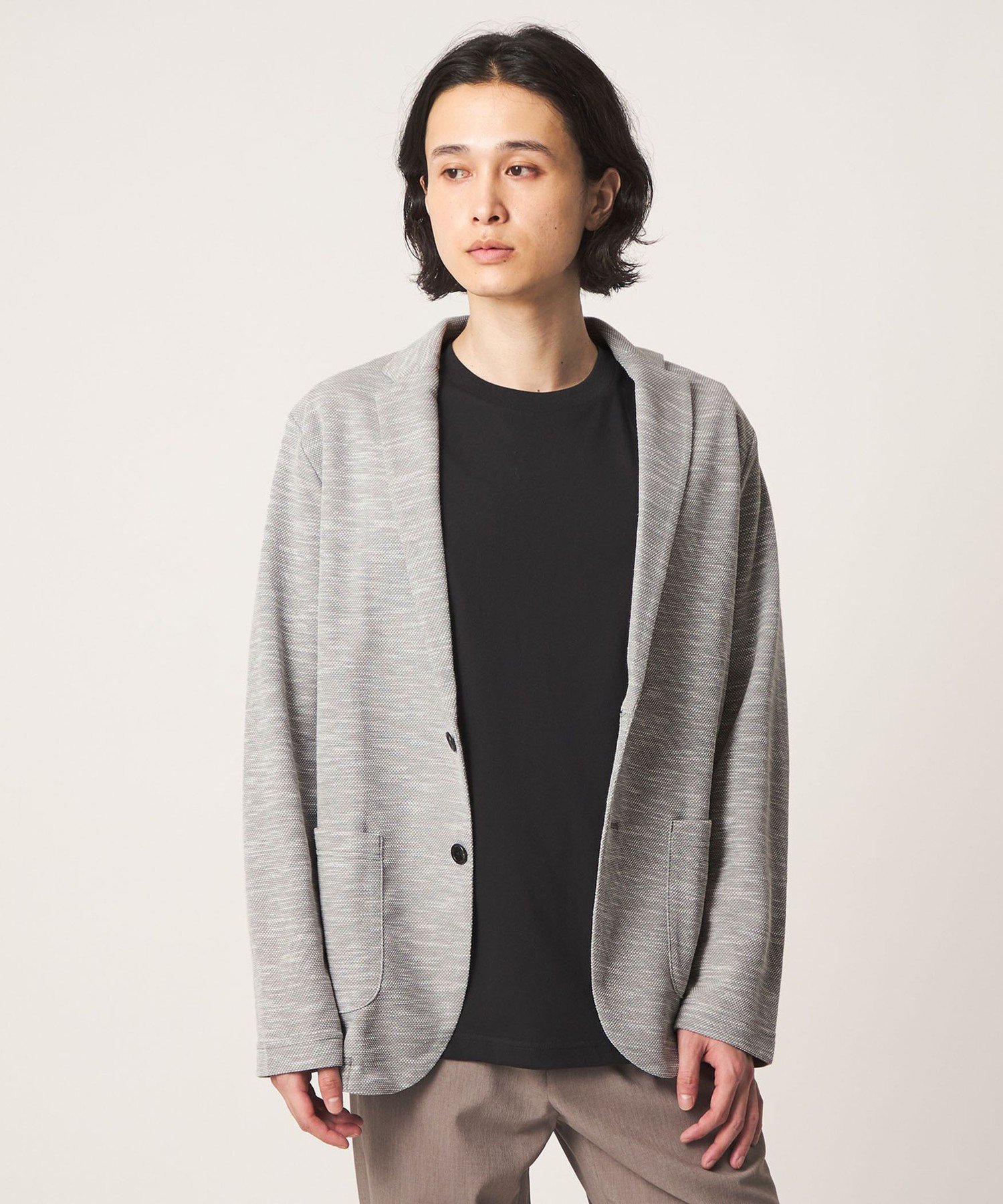 【ユナイテッドアローズ/UNITED ARROWS / MEN】のプリペラ カーディガン ジャケット A DAY IN THE LIFE インテリア・キッズ・メンズ・レディースファッション・服の通販 founy(ファニー) 　ファッション　Fashion　メンズファッション　Fashion for Men　春　Spring　カーディガン　Cardigan, Knitwear　シンプル　Simple, Minimal　ジャケット　Jacket, Outerwear　スマート　Smart, Elegant　トレンド　Trend, Trending Now　バランス　Balance, Style Balance　フィット　Fit, Slim Fit　フロント　Front, Front Design　ポロシャツ　Polo Shirt, Collared Tee　メランジ　Melange, Mixed Yarn　S/S・春夏　SS, Spring/Summer, Warm Season　アウトレット　Outlet / Clearance　夏　Summer　エレガント 上品　Elegant　ビジネス 仕事 通勤　Business / Work / Commuting　2026年　2026　2026春夏・S/S　Spring/Summer 2026 SS26　LT.GRAY|ID: prp329100004962832 ipo3291000000037230853