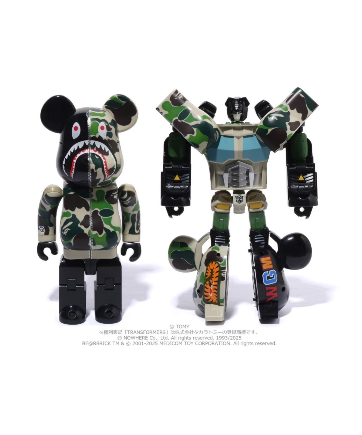 【アベイシングエイプ/A BATHING APE / MEN】のBAPE X TRANSFORMERS X BE@RBRICK - ABC CAMO SHARK CONVOY 400% 人気、トレンドファッション・服の通販 founy(ファニー) 　ファッション　Fashion　メンズファッション　Fashion for Men　キャラクター　Character, Licensed Characters　トリプル　Triple, Three Layers　ブロック　Block, Solid Block Pattern　 other-1|ID: prp329100004962858 ipo3291000000037230978