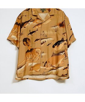 【ナイジェルケーボン/NIGEL CABOURN / MEN】の【公式】ナイジェル・ケーボン / MAN / アロハシャツ - ギョグン 人気、トレンドファッション・服の通販 founy(ファニー) ファッション Fashion メンズファッション Fashion for Men ファブリック Fabric, Textile |ID:prp329100004962865