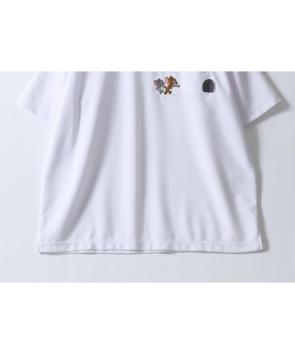 【シトリー/SITRY】のTom&Jerry トムとジェリー Tシャツ メンズ アムンゼン オーバーサイズ ワンポイント刺繍 ポケット 半袖 ティーシャツ レディース ユニセックス インテリア・キッズ・メンズ・レディースファッション・服の通販 founy(ファニー) 　ファッション　Fashion　レディースファッション　Fashion for Women　トップス・カットソー　Cut & Sew Tops　シャツ・ブラウス・オフィスカジュアル　Elegant Blouses & Button-Ups　ロングTシャツ・Tシャツ　Longline T-Shirts & Tees　カーゴパンツ　Cargo Pants, Utility Pants　キャップ　Cap, Baseball Cap　キャラクター　Character, Licensed Characters　吸水　Absorbent, Quick-Dry　シンプル　Simple, Minimal　ジョーゼット　Georgette, Semi-Sheer Fabric　デニム　Denim, Jeans Material　トレンド　Trend, Trending Now　ネコ　Cat, Feline Motif　人気　Popular, Best Seller　ビッグ　Big, Oversized　ファブリック　Fabric, Textile　ポケット　Pocket, Pocket Detail　半袖　Short Sleeve, Half Sleeve　メンズ　Men's, Menswear　ワイド　Wide, Wide Fit　ワンポイント　One Point, Statement Accent　再入荷　Restock / Back in Stock　プチプライス・低価格　Affordable / Budget Price　おすすめ　Recommended / Our Picks　ホワイト|ID: prp329100004962913 ipo3291000000037231286