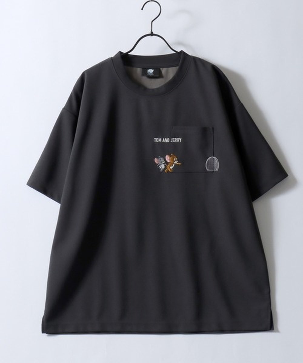 【シトリー/SITRY】のTom&Jerry トムとジェリー Tシャツ メンズ アムンゼン オーバーサイズ ワンポイント刺繍 ポケット 半袖 ティーシャツ レディース ユニセックス インテリア・キッズ・メンズ・レディースファッション・服の通販 founy(ファニー) 　ファッション　Fashion　レディースファッション　Fashion for Women　トップス・カットソー　Cut & Sew Tops　シャツ・ブラウス・オフィスカジュアル　Elegant Blouses & Button-Ups　ロングTシャツ・Tシャツ　Longline T-Shirts & Tees　カーゴパンツ　Cargo Pants, Utility Pants　キャップ　Cap, Baseball Cap　キャラクター　Character, Licensed Characters　吸水　Absorbent, Quick-Dry　シンプル　Simple, Minimal　ジョーゼット　Georgette, Semi-Sheer Fabric　デニム　Denim, Jeans Material　トレンド　Trend, Trending Now　ネコ　Cat, Feline Motif　人気　Popular, Best Seller　ビッグ　Big, Oversized　ファブリック　Fabric, Textile　ポケット　Pocket, Pocket Detail　半袖　Short Sleeve, Half Sleeve　メンズ　Men's, Menswear　ワイド　Wide, Wide Fit　ワンポイント　One Point, Statement Accent　再入荷　Restock / Back in Stock　プチプライス・低価格　Affordable / Budget Price　おすすめ　Recommended / Our Picks　スミクロ|ID: prp329100004962913 ipo3291000000037231287