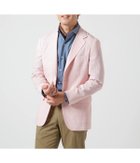【ニューヨーカー/NEWYORKER / MEN】のリネン混 ピンチェック ジャケット ローズピンク|ID: prp329100004962915 ipo3291000000037231295