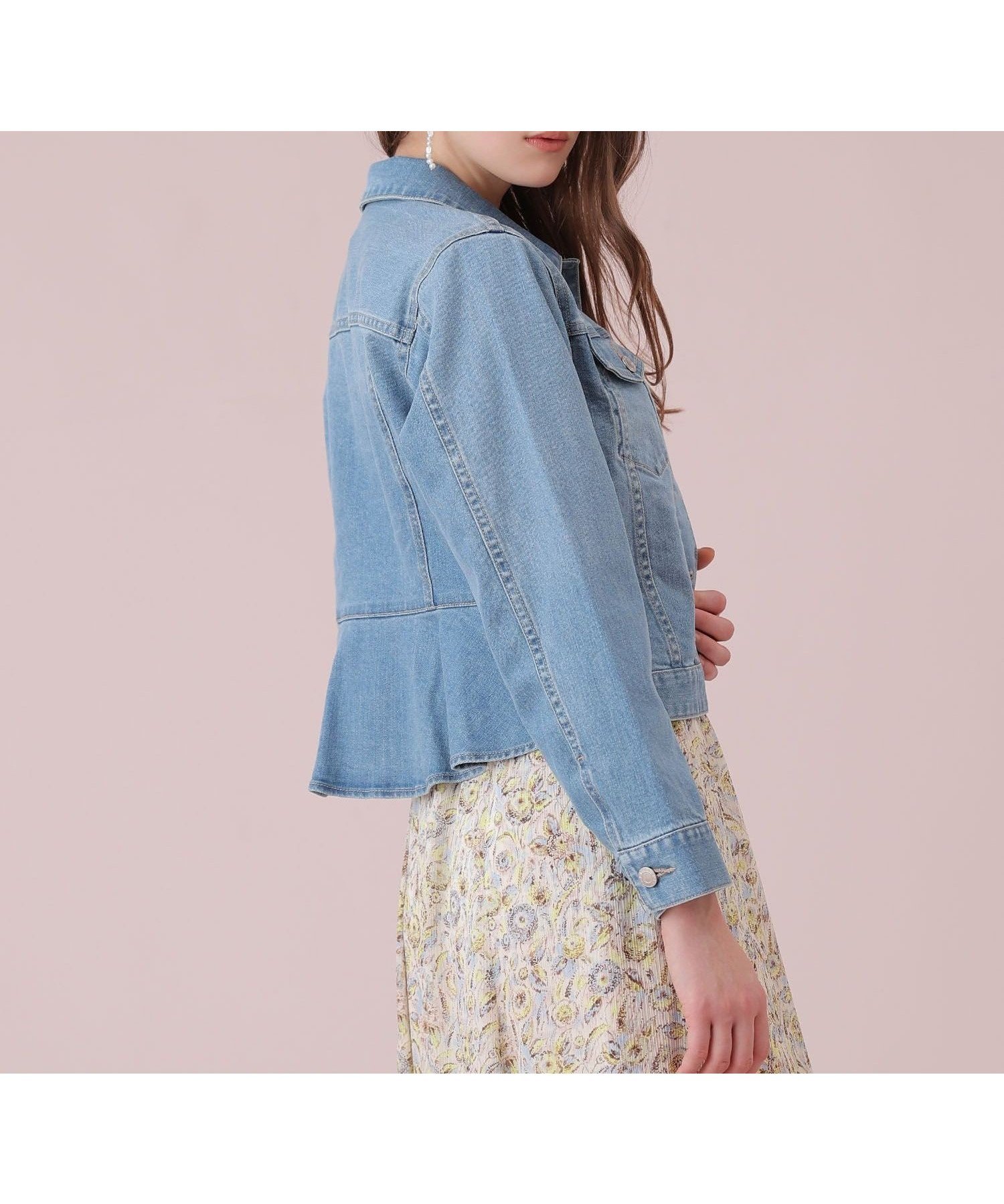 【アナイ/ANAYI】のストレッチデニムペプラム ジャケット インテリア・キッズ・メンズ・レディースファッション・服の通販 founy(ファニー) 　ファッション　Fashion　レディースファッション　Fashion for Women　アウター　Coat / Outerwear Collection　レディースジャケット・軽アウター　Jackets　コンパクト　Compact, Small Size　ジャケット　Jacket, Outerwear　ストレッチ　Stretch, Stretchy Fabric　スマート　Smart, Elegant　デニム　Denim, Jeans Material　フェミニン　Feminine, Girly　ペプラム　Peplum, Flared Hem　S/S・春夏　SS, Spring/Summer, Warm Season　夏　Summer　blue|ID: prp329100004962917 ipo3291000000037231306