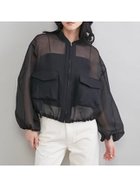 【ミラオーウェン/Mila Owen】の裾ドロストシアー短丈ブルゾン BLK[009]|ID: prp329100004962918 ipo3291000000037231309