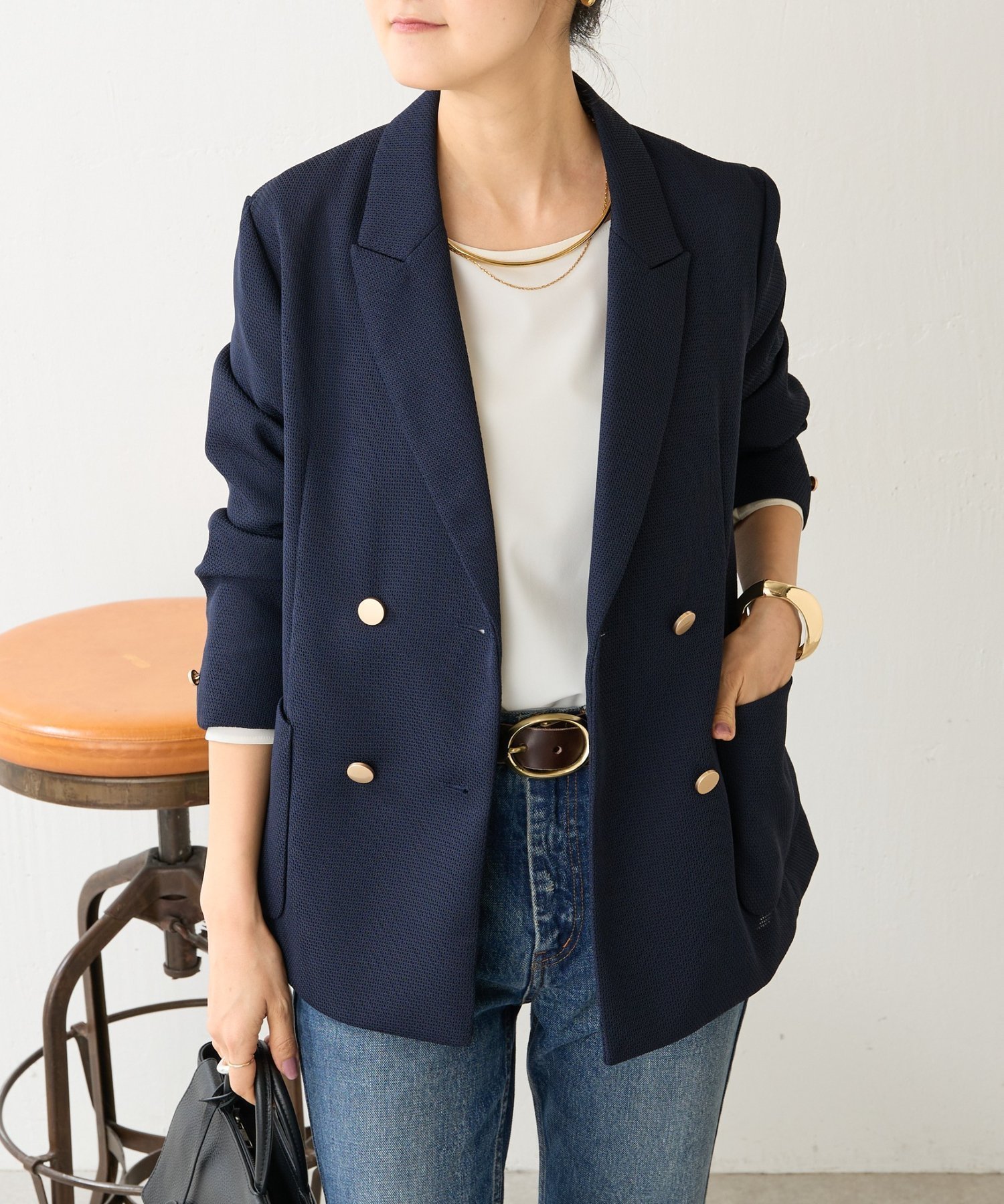 【ビアズリー/BEARDSLEY】の《LIVETART》ボンディングメッシュジャケット インテリア・キッズ・メンズ・レディースファッション・服の通販 founy(ファニー) 　ファッション　Fashion　レディースファッション　Fashion for Women　アウター　Coat / Outerwear Collection　レディースジャケット・軽アウター　Jackets　シルバー　Silver, Metallic Silver　ジャケット　Jacket, Outerwear　ダブル　Double, Double-Breasted　フォルム　Silhouette, Form　プリント　Print, Printed Pattern　ボンディング　Bonding, Bonded Fabric　ポケット　Pocket, Pocket Detail　メッシュ　Mesh, Net Fabric　レース　Lace, Lace Fabric　おすすめ　Recommended / Our Picks　エレガント 上品　Elegant　ネイビー|ID: prp329100004962920 ipo3291000000037231323