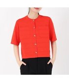 【ストロベリーフィールズ/STRAWBERRY FIELDS】のリボン釦5分丈カーディガン 大人の最旬トレンドファッション＆コーディネート founy(ファウニー) ファッション Fashion レディースファッション Fashion for Women トップス・カットソー Cut & Sew Tops カーディガン・羽織り Layered Style Cardigans カーディガン Cardigan, Knitwear リボン Ribbon, Bow thumbnail オレンジ|ID: prp329100004962922 ipo3291000000037231336