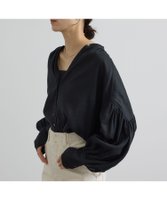 【サロン アダム エ ロペ/SALON adam et rope'】のリネンスキッパーギャザーブラウス / GENTLE LINEN 人気、トレンドファッション・服の通販 founy(ファニー) ファッション Fashion レディースファッション Fashion for Women トップス・カットソー Cut & Sew Tops シャツ・ブラウス・オフィスカジュアル Elegant Blouses & Button-Ups 洗える Machine Washable ギャザー Gathered, Ruffled クロップド Cropped, Short Length スキッパー Skipper, Open Collar スリーブ Sleeve, Long Sleeve / Short Sleeve デニム Denim, Jeans Material フェミニン Feminine, Girly フレンチ French, French Style フロント Front, Front Design 羽織 Haori, Light Jacket リネン Linen, Linen Fabric おすすめ Recommended / Our Picks 夏 Summer エレガント 上品 Elegant |ID:prp329100004962923