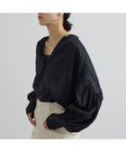 【サロン アダム エ ロペ/SALON adam et rope'】のリネンスキッパーギャザーブラウス / GENTLE LINEN ブラック(01)|ID:prp329100004962923