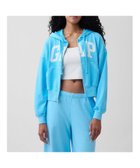 【ギャップ/GAP】のオーバーサイズ GAPロゴ フレンチテリー ジップアップパーカー 大人の最旬トレンドファッション＆コーディネート founy(ファウニー) ファッション Fashion レディースファッション Fashion for Women トップス・カットソー Cut & Sew Tops レディースパーカー・カジュアルフーディー Casual Hoodies & Sweatshirts フレンチ French, French Style thumbnail BLANKET_BLUE|ID: prp329100004962925 ipo3291000000037231355