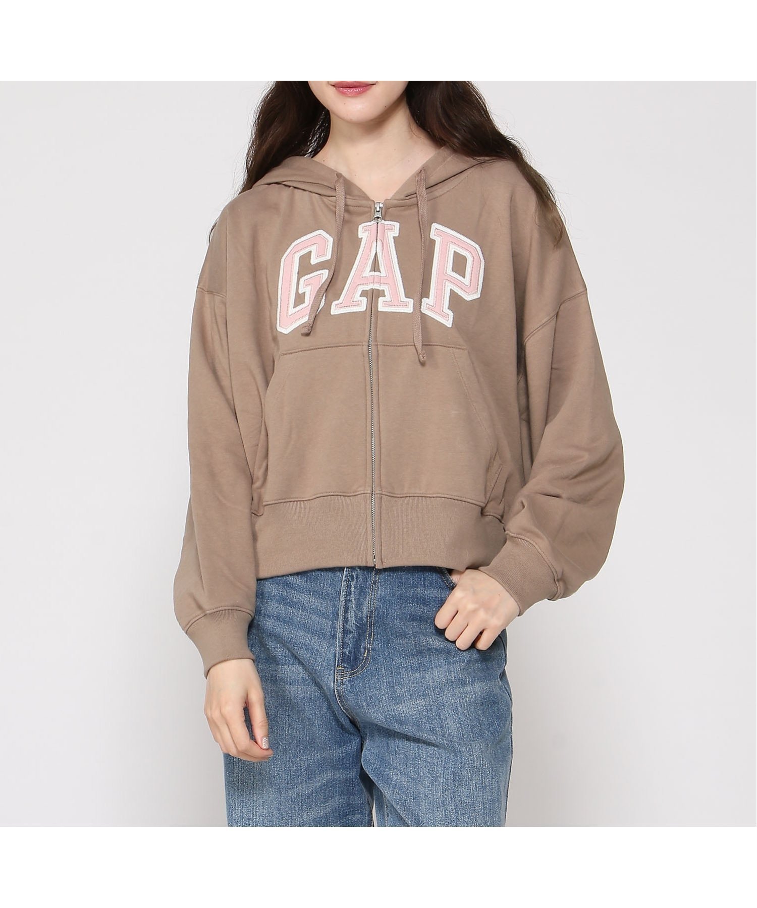 【ギャップ/GAP】のオーバーサイズ GAPロゴ フレンチテリー ジップアップパーカー インテリア・キッズ・メンズ・レディースファッション・服の通販 founy(ファニー) 　ファッション　Fashion　レディースファッション　Fashion for Women　トップス・カットソー　Cut & Sew Tops　レディースパーカー・カジュアルフーディー　Casual Hoodies & Sweatshirts　フレンチ　French, French Style　MOUNTAIN_TRAIL_17-0807|ID: prp329100004962925 ipo3291000000037231357