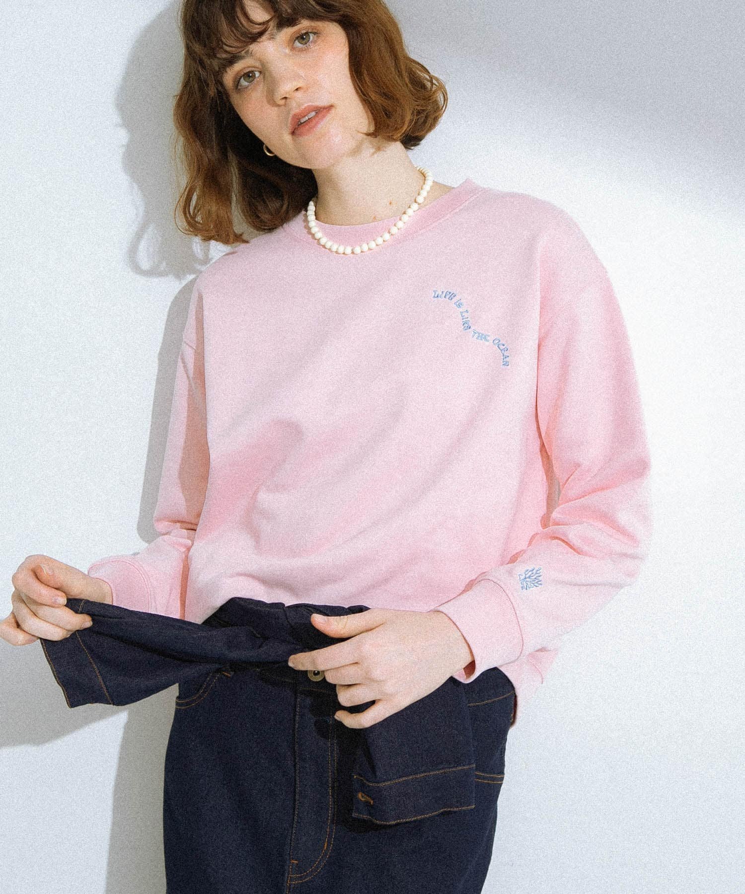 【サニーレーベル/Sonny Label / URBAN RESEARCH】のTOYAMEGコラボアートプリントスウェット インテリア・キッズ・メンズ・レディースファッション・服の通販 founy(ファニー) 　ファッション　Fashion　レディースファッション　Fashion for Women　トップス・カットソー　Cut & Sew Tops　レディースパーカー・カジュアルフーディー　Casual Hoodies & Sweatshirts　スウェット・クルーネックトップス　Sweatshirts & Crewnecks / Relaxed Fit Sweat Tops　イラスト　Illustration　春　Spring　カットソー　Cut and Sewn Top　グラフィック　Graphic, Graphic Design　スカーフ　Scarf, Neckwear　ニューヨーク　New York, NYC Style　ビーチ　Beach, Seaside　プリント　Print, Printed Pattern　ボトム　Bottoms, Lower Wear　モチーフ　Motif, Design Theme　リラックス　Relax, Relaxed Fit　S/S・春夏　SS, Spring/Summer, Warm Season　おすすめ　Recommended / Our Picks　夏　Summer　2026年　2026　2026春夏・S/S　Spring/Summer 2026 SS26　ピンク|ID: prp329100004962926 ipo3291000000037231361