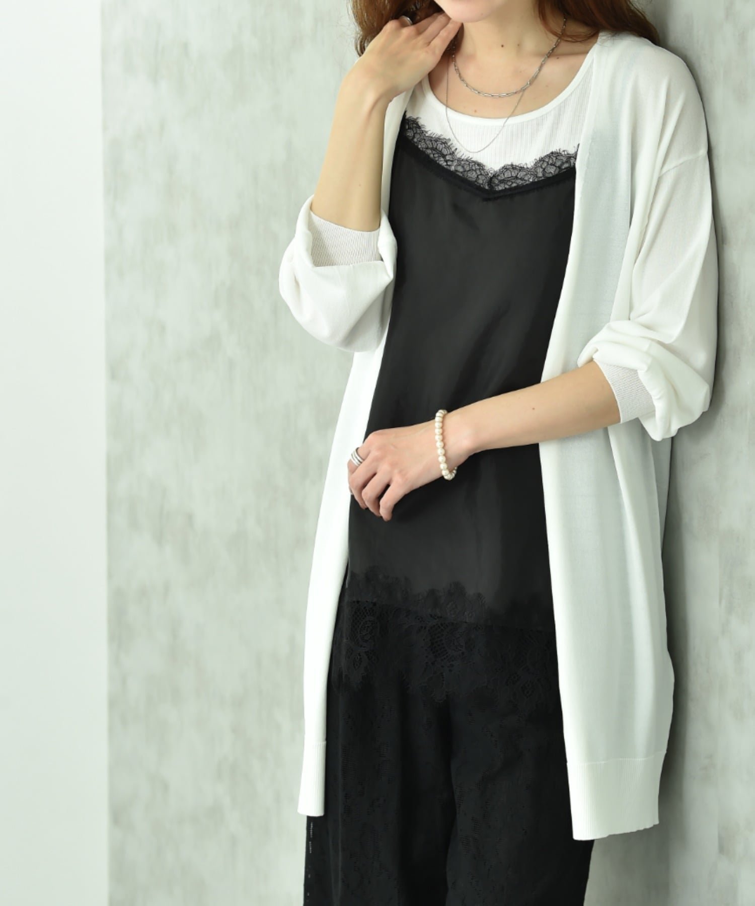 【インタープラネット/INTERPLANET】の【マシーンウォッシャブル・UV・接触冷感】ロングトッパーカーディガン インテリア・キッズ・メンズ・レディースファッション・服の通販 founy(ファニー) 　ファッション　Fashion　レディースファッション　Fashion for Women　トップス・カットソー　Cut & Sew Tops　カーディガン・羽織り　Layered Style Cardigans　レディースパーカー・カジュアルフーディー　Casual Hoodies & Sweatshirts　カーディガン　Cardigan, Knitwear　シンプル　Simple, Minimal　ベーシック　Basic, Essential　ロング　Long, Long-Length　エレガント 上品　Elegant　夏　Summer　オフホワイト|ID: prp329100004962938 ipo3291000000037231431