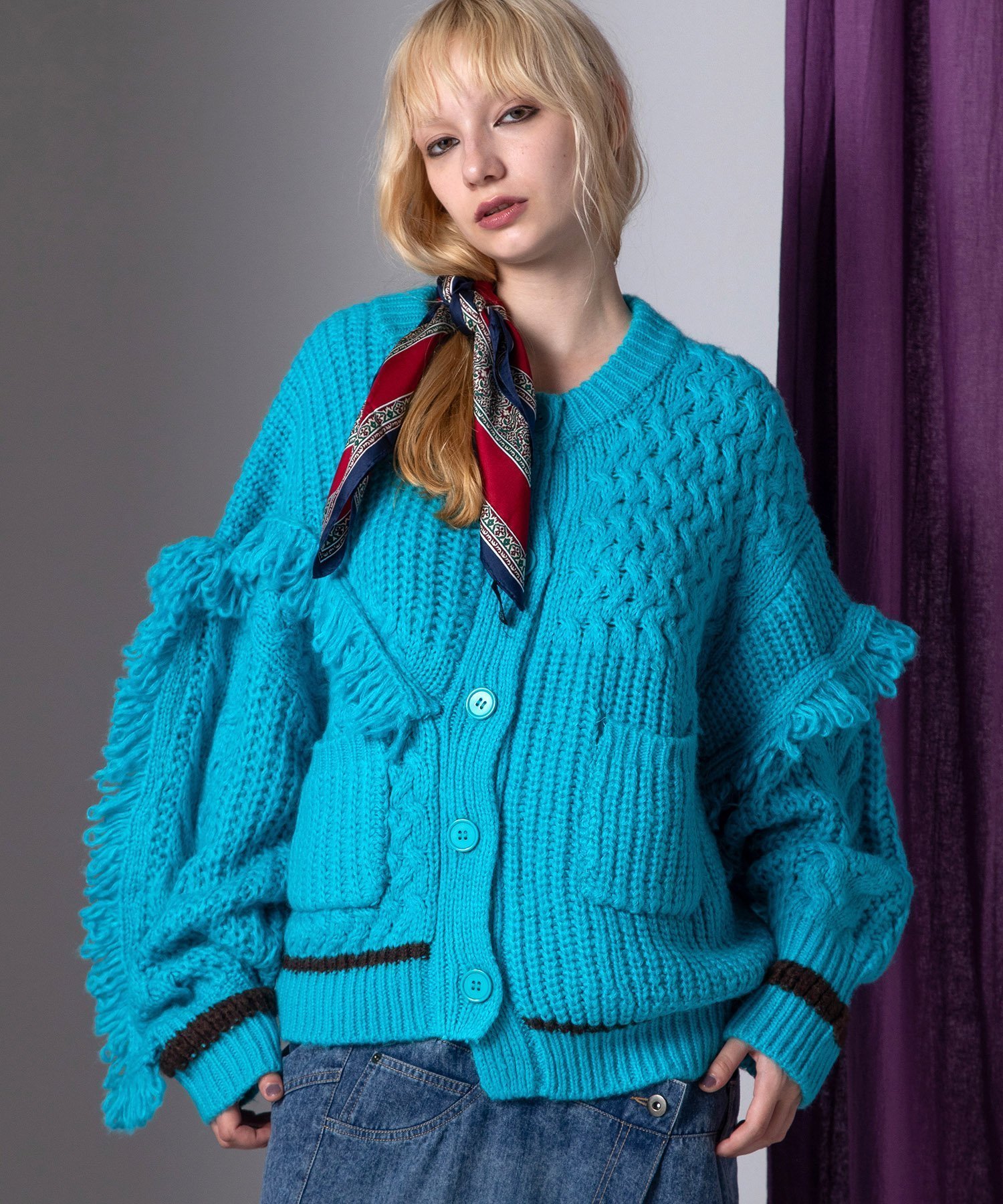 【アウラアイラ/AULA AILA】のFRINGE CARDIGAN 大人の最旬トレンドファッション＆コーディネート founy(ファウニー) 　ファッション　Fashion　レディースファッション　Fashion for Women　トップス・カットソー　Cut & Sew Tops　カーディガン・羽織り　Layered Style Cardigans　2025年　2025　2025-2026秋冬・A/W　Autumn/Winter 2025–26 AW25–26　冬　Winter / This Winter　アシンメトリー　Asymmetrical Style　カーディガン　Cardigan, Knitwear　バスケット　Basket, Basket Bag　フリンジ　Fringe, Tassel　ブロック　Block, Solid Block Pattern　畦　Ribbed Knit　 other-1|ID: prp329100004962939 ipo3291000000037231435