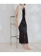 【フレイ アイディー/FRAY I.D】のレースレイヤードサテンスカート 大人の最旬トレンドファッション＆コーディネート founy(ファウニー) ファッション Fashion レディースファッション Fashion for Women スカート Skirts インナー Innerwear エレガント 上品 Elegant サテン Satin, Glossy Fabric シンプル Simple, Minimal スマート Smart, Elegant スリット Slit, Slit Detail レース Lace, Lace Fabric thumbnail BLK[009]|ID: prp329100004962943 ipo3291000000037231454