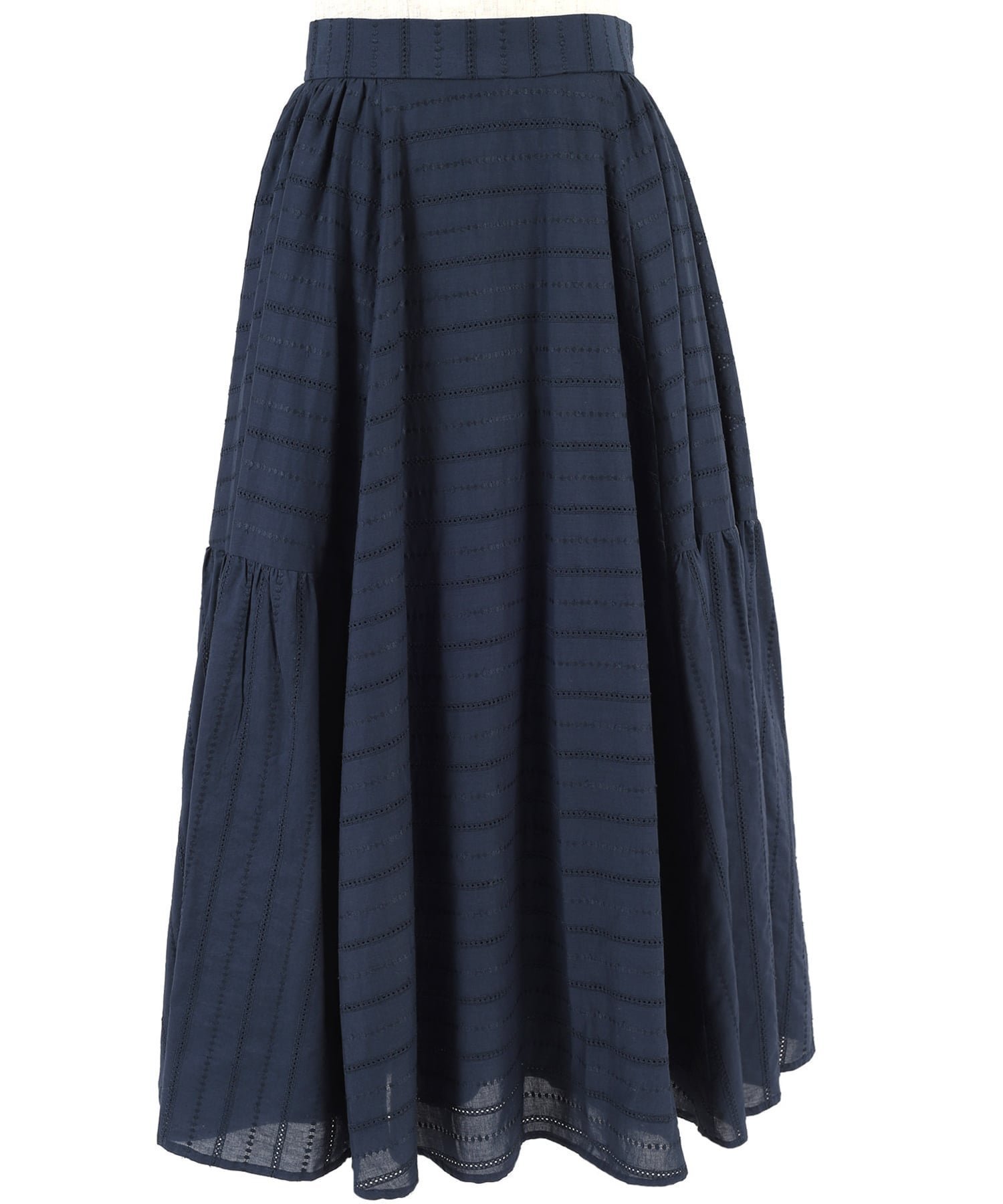 【キタムラ/Kitamura】のエンブロイダリーレース切り替えギャザースカート KH0866 大人の最旬トレンドファッション＆コーディネート founy(ファウニー) 　ファッション　Fashion　レディースファッション　Fashion for Women　スカート　Skirts　ギャザー　Gathered, Ruffled　セットアップ　Set-Up, Coordinated Outfit　トレンド　Trend, Trending Now　ロング　Long, Long-Length　切替　Switching, Contrast Panel　軽量　Lightweight, Ultra Light　 other-1|ID: prp329100004962946 ipo3291000000037231469