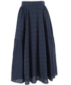 【キタムラ/Kitamura】のエンブロイダリーレース切り替えギャザースカート KH0866 大人の最旬トレンドファッション＆コーディネート founy(ファウニー) ファッション Fashion レディースファッション Fashion for Women スカート Skirts ギャザー Gathered, Ruffled セットアップ Set-Up, Coordinated Outfit トレンド Trend, Trending Now ロング Long, Long-Length 切替 Switching, Contrast Panel 軽量 Lightweight, Ultra Light thumbnail ダークブルー101|ID: prp329100004962946 ipo3291000000037231470