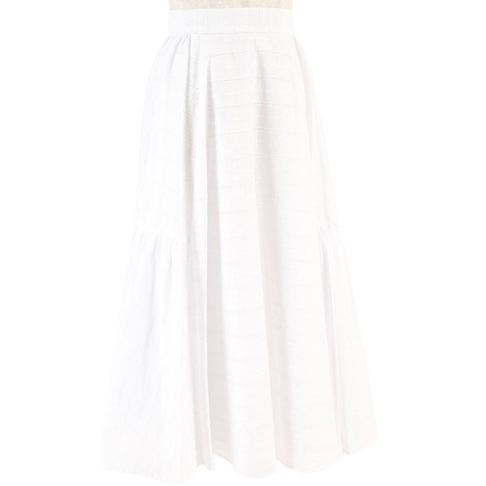 【キタムラ/Kitamura】のエンブロイダリーレース切り替えギャザースカート KH0866 インテリア・キッズ・メンズ・レディースファッション・服の通販 founy(ファニー) 　ファッション　Fashion　レディースファッション　Fashion for Women　スカート　Skirts　ギャザー　Gathered, Ruffled　セットアップ　Set-Up, Coordinated Outfit　トレンド　Trend, Trending Now　ロング　Long, Long-Length　切替　Switching, Contrast Panel　軽量　Lightweight, Ultra Light　ホワイト901|ID: prp329100004962946 ipo3291000000037231471
