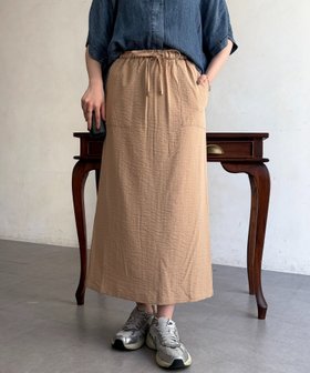 【シェトワ/Chez toi】のリネンライクウエストテープナロースカート 大人の最旬トレンドファッション＆コーディネート founy(ファウニー) ファッション Fashion レディースファッション Fashion for Women スカート Skirts サマー Summer, Summer Style シンプル Simple, Minimal スクエア Square, Square Shape タンク Tank Top, Sleeveless Top テレコ Ribbed, Rib Stitch パウダー Powder, Soft Tone 再入荷 Restock / Back in Stock おすすめ Recommended / Our Picks |ID:prp329100004962947