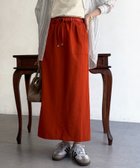 【シェトワ/Chez toi】のリネンライクウエストテープナロースカート レッドその他1|ID: prp329100004962947 ipo3291000000037231474