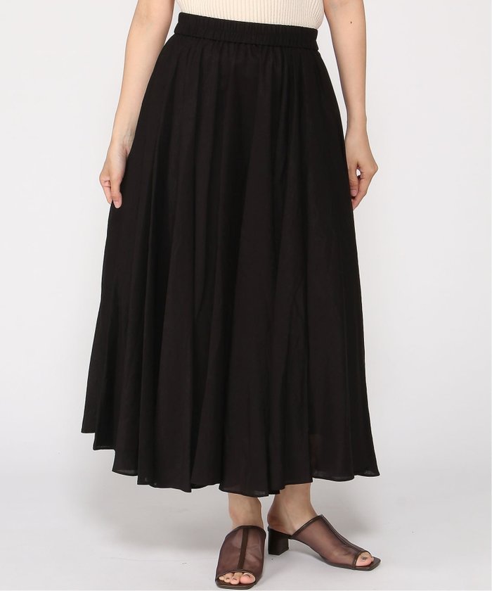 【グレディブリリアン/Gready Brilliant】のGready Brilliant/3_Li混ギャザースカート インテリア・キッズ・メンズ・レディースファッション・服の通販 founy(ファニー) https://founy.com/ ファッション Fashion レディースファッション Fashion for Women スカート Skirts おすすめ Recommended / Our Picks ギャザー Gathered, Ruffled シンプル Simple, Minimal パターン Pattern, Design Print フレア Flare, Flared ポケット Pocket, Pocket Detail リネン Linen, Linen Fabric |ID: prp329100004962954 ipo3291000000037231500