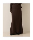 【ルージュヴィフラクレ/Rouge vif la cle】の【セットアップ対応】セミフレアニットスカート 大人の最旬トレンドファッション＆コーディネート founy(ファウニー) ファッション Fashion レディースファッション Fashion for Women セットアップ Matching Sets スカート・ミニ/ミディ/マキシ Skirts / Mini, Midi & Maxi Skirts おすすめ Recommended / Our Picks シンプル Simple, Minimal セットアップ Set-Up, Coordinated Outfit エレガント 上品 Elegant ビジネス 仕事 通勤 Business / Work / Commuting thumbnail ブラウン|ID: prp329100004962959 ipo3291000000037231519