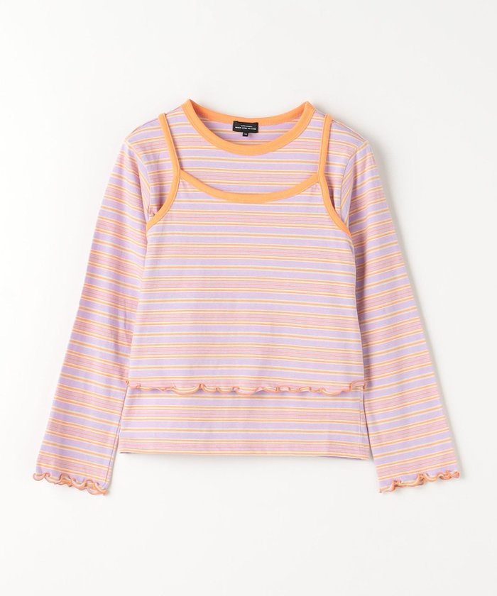 【ユナイテッドアローズ/UNITED ARROWS / KIDS】のマルチボーダー キャミ+プルオーバー セット / キッズ 140cm-160cm インテリア・キッズ・メンズ・レディースファッション・服の通販 founy(ファウニー) https://founy.com/ ファッション Fashion キッズファッション Fashion for Kids トップス・カットソー Cut & Sew Tops キャミ Camisole, Cami Top キャミソール Camisole, Spaghetti Strap Top ボトム Bottoms, Lower Wear ボーダー Border, Stripe 冬 Winter / This Winter アウトレット Outlet / Clearance |ID: prp329100004962981 ipo3291000000037231600