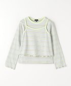 【ユナイテッドアローズ/UNITED ARROWS / KIDS】のマルチボーダー キャミ+プルオーバー セット / キッズ 140cm-160cm LT.BLUE|ID: prp329100004962981 ipo3291000000037231603