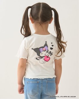 【ナルミヤ オンライン/NARUMIYA ONELINE / KIDS】の【サンリオキャラクターズ】【速乾・UV・型崩れしない】チェリークロミハートTシャツ 人気、トレンドファッション・服の通販 founy(ファニー) ファッション Fashion キッズファッション Fashion for Kids インナー Innerwear ガーリー Girly, Feminine Style コンパクト Compact, Small Size ジャンスカ Jumper Skirt, Pinafore Dress チェリー Cherry, Cherry Pattern デニム Denim, Jeans Material プリント Print, Printed Pattern |ID:prp329100004962983