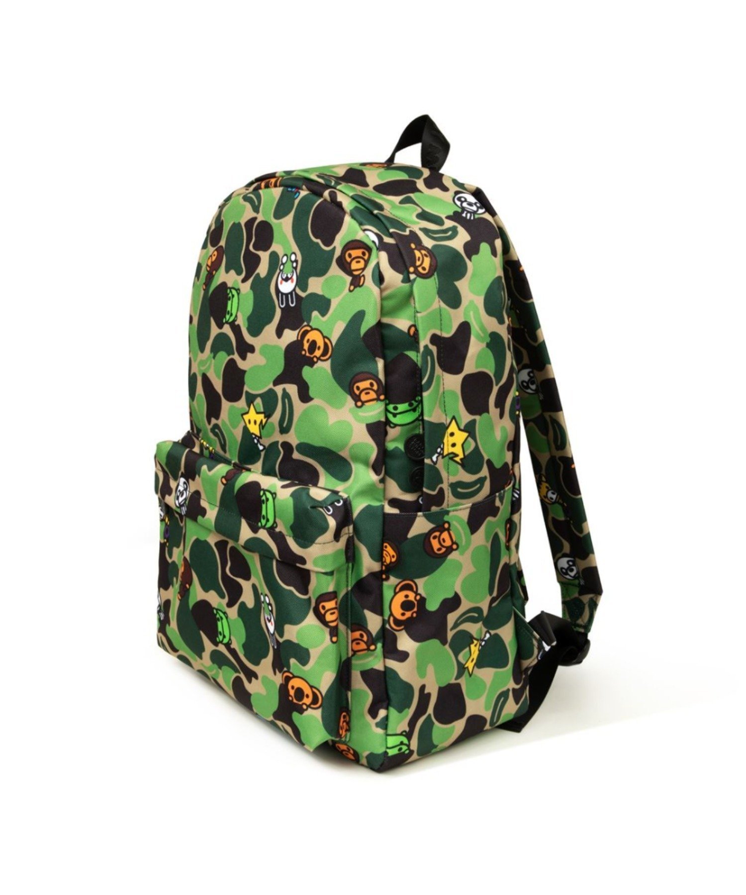 【アベイシングエイプ/A BATHING APE / MEN】のBABY MILO LARGE BACKPACK #1 インテリア・キッズ・メンズ・レディースファッション・服の通販 founy(ファニー) 　ファッション　Fashion　メンズファッション　Fashion for Men　ポケット　Pocket, Pocket Detail　GREEN|ID: prp329100004962992 ipo3291000000037231669