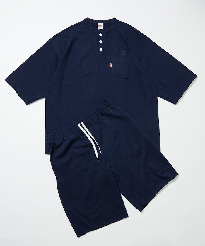 【フリークスストア/FREAK'S STORE】の別注 KANNAIGI by Healthknit/裏毛/館内着/ヘルスニット インテリア・キッズ・メンズ・レディースファッション・服の通販 founy(ファニー) 　ファッション　Fashion　レディースファッション　Fashion for Women　トップス・カットソー　Cut & Sew Tops　ニット　Knit Tops & Sweaters　ストライプ　Stripe, Striped Pattern　セットアップ　Set-Up, Coordinated Outfit　ドローコード　Drawcord, Drawstring Cord　定番　Standard, Basic Item　人気　Popular, Best Seller　ボーダー　Border, Stripe　ポケット　Pocket, Pocket Detail　別注　Limited Edition, Custom Order　S/S・春夏　SS, Spring/Summer, Warm Season　おすすめ　Recommended / Our Picks　お家時間・ステイホーム　Stay Home / At Home　夏　Summer　2026年　2026　2026春夏・S/S　Spring/Summer 2026 SS26　ネイビー|ID: prp329100004963007 ipo3291000000037231740