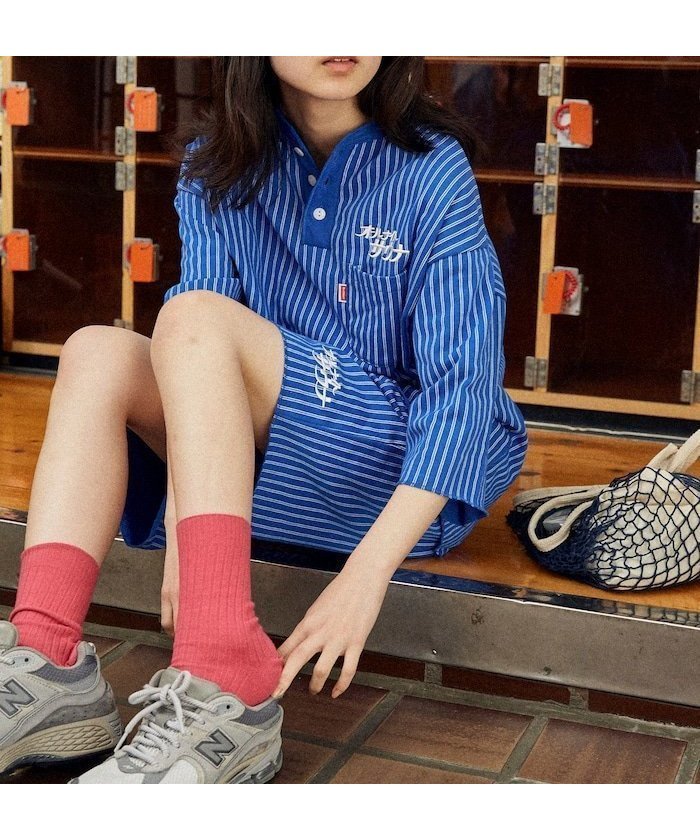 【フリークスストア/FREAK'S STORE】の別注 KANNAIGI by Healthknit/裏毛/館内着/ヘルスニット インテリア・キッズ・メンズ・レディースファッション・服の通販 founy(ファニー) 　ファッション　Fashion　レディースファッション　Fashion for Women　トップス・カットソー　Cut & Sew Tops　ニット　Knit Tops & Sweaters　ストライプ　Stripe, Striped Pattern　セットアップ　Set-Up, Coordinated Outfit　ドローコード　Drawcord, Drawstring Cord　定番　Standard, Basic Item　人気　Popular, Best Seller　ボーダー　Border, Stripe　ポケット　Pocket, Pocket Detail　別注　Limited Edition, Custom Order　S/S・春夏　SS, Spring/Summer, Warm Season　おすすめ　Recommended / Our Picks　お家時間・ステイホーム　Stay Home / At Home　夏　Summer　2026年　2026　2026春夏・S/S　Spring/Summer 2026 SS26　その他/柄1|ID: prp329100004963007 ipo3291000000037231741