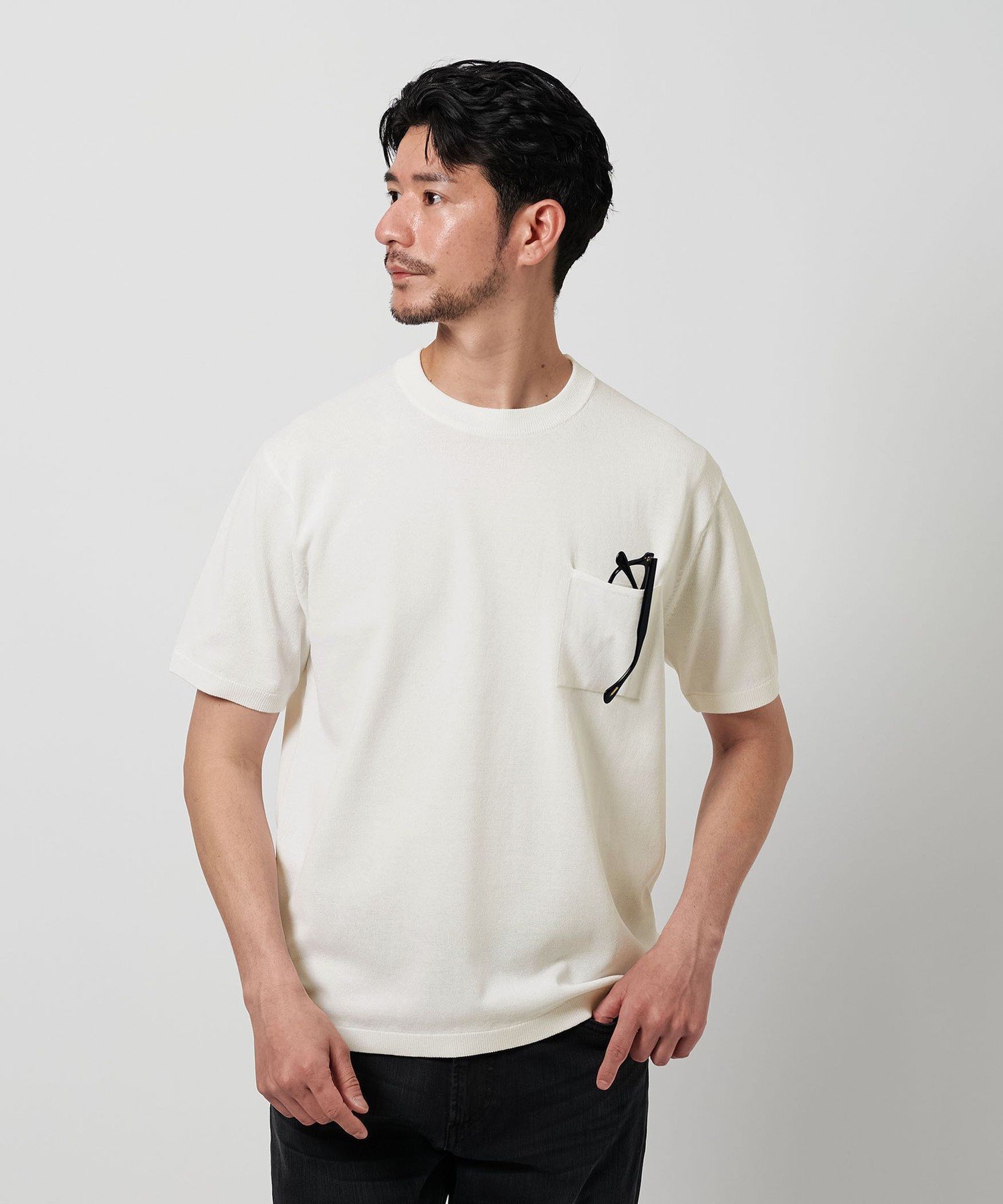 【ビューティ&ユース ユナイテッドアローズ/BEAUTY&YOUTH / UNITED ARROWS / MEN】の【WEB限定 WARDROBE SMART】マシーンウォッシュ 1ポケット ニット Tシャツ【抗菌防臭】 人気、トレンドファッション・服の通販 founy(ファニー) 　ファッション　Fashion　メンズファッション　Fashion for Men　ウォッシャブル　Machine Washable　抗菌　Antibacterial, Bacteria-Resistant　サングラス　Sunglasses, Shades　ジャケット　Jacket, Outerwear　スマート　Smart, Elegant　ファブリック　Fabric, Textile　フィット　Fit, Slim Fit　ポケット　Pocket, Pocket Detail　ラウンド　Round, Round Neck　レギュラー　Regular, Standard Fit　おすすめ　Recommended / Our Picks　 other-1|ID: prp329100004963008 ipo3291000000037231745
