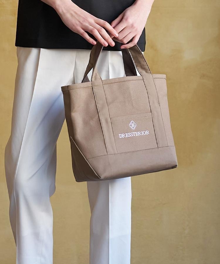 【ドレステリア/DRESSTERIOR / MEN】のキャンバスミニトート インテリア・キッズ・メンズ・レディースファッション・服の通販 founy(ファニー) 　ファッション　Fashion　メンズファッション　Fashion for Men　キャンバス　Canvas, Canvas Fabric　スマート　Smart, Elegant　トリミング　Trimming, Decorative Edge　ドレス　Dress, One-Piece　ポケット　Pocket, Pocket Detail　エレガント 上品　Elegant　定番　Standard, Basic Item　トープ|ID: prp329100004963010 ipo3291000000037231756