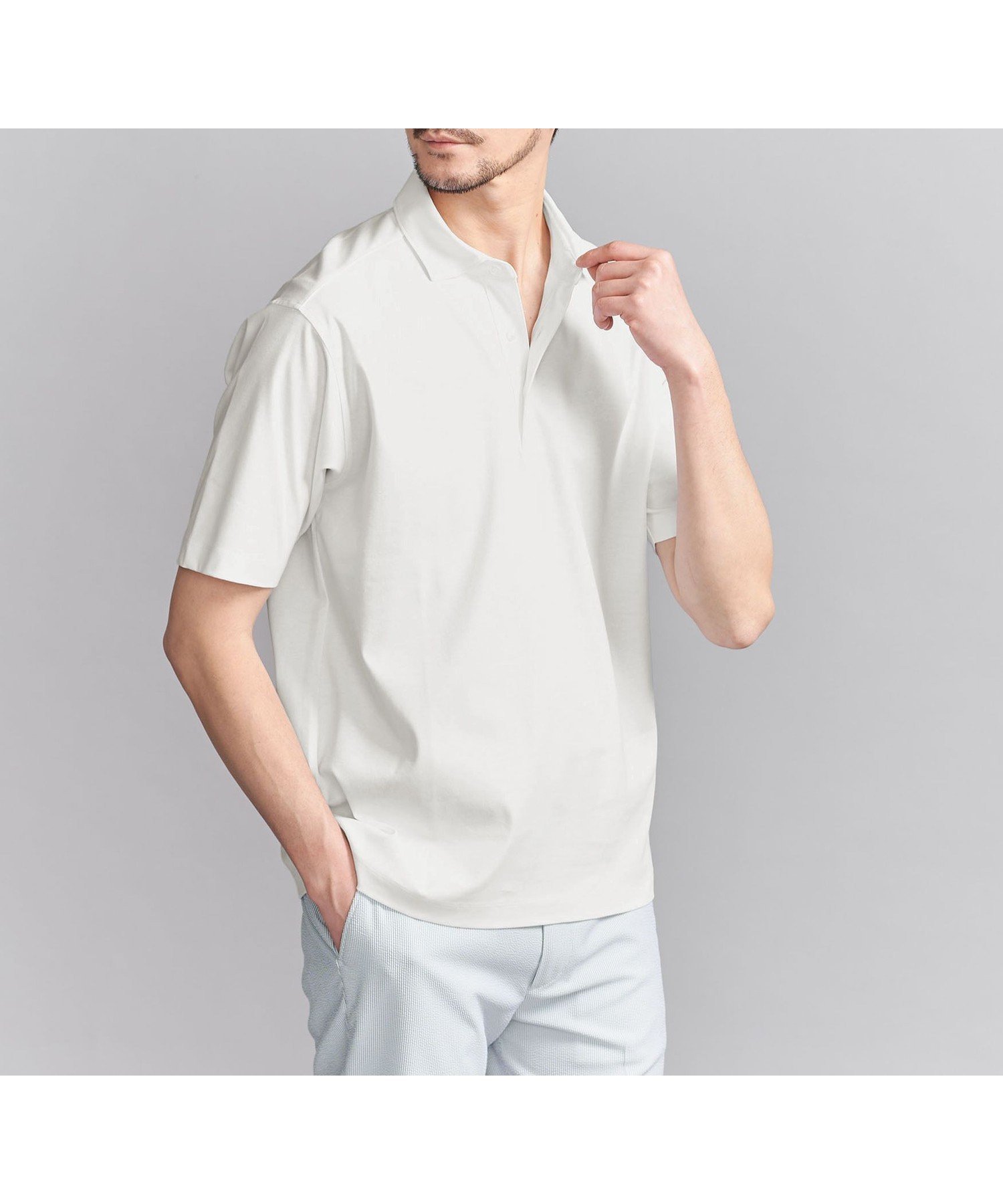 【ビューティ&ユース ユナイテッドアローズ/BEAUTY&YOUTH / UNITED ARROWS / MEN】の【WEB限定 WARDROBE SMART】NORITAKE ポロシャツ インテリア・キッズ・メンズ・レディースファッション・服の通販 founy(ファニー) 　ファッション　Fashion　メンズファッション　Fashion for Men　カットソー　Cut and Sewn Top　シンプル　Simple, Minimal　ジャケット　Jacket, Outerwear　スマート　Smart, Elegant　スリム　Slim, Slim Fit　スーツ　Suit, Formalwear　ファブリック　Fabric, Textile　フィット　Fit, Slim Fit　ポロシャツ　Polo Shirt, Collared Tee　おすすめ　Recommended / Our Picks　WHITE|ID: prp329100004963017 ipo3291000000037231779