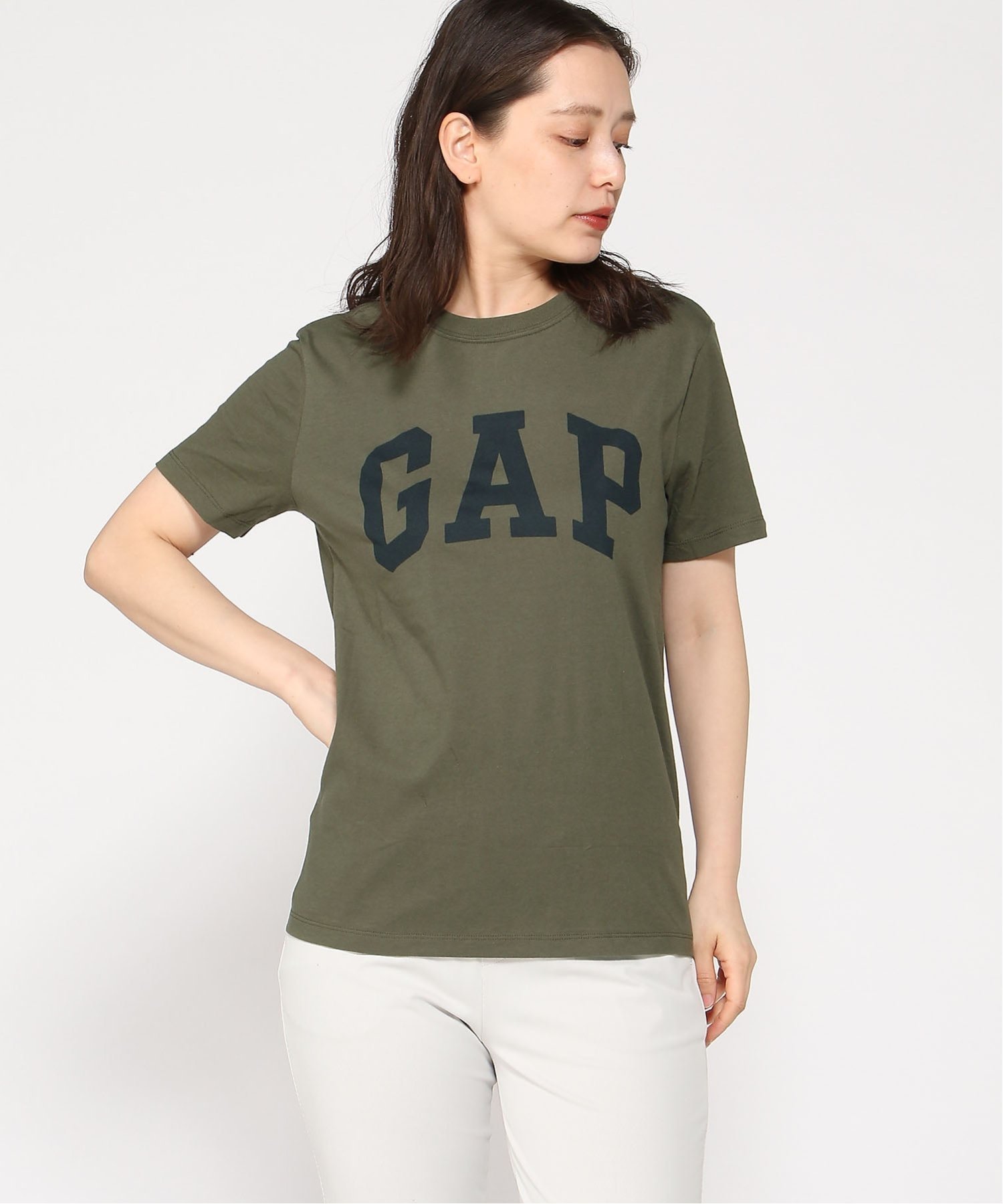 【ギャップ/GAP】のエブリディ ソフト GAPロゴTシャツ(ユニセックス) インテリア・キッズ・メンズ・レディースファッション・服の通販 founy(ファニー) 　ファッション　Fashion　レディースファッション　Fashion for Women　トップス・カットソー　Cut & Sew Tops　シャツ・ブラウス・オフィスカジュアル　Elegant Blouses & Button-Ups　ロングTシャツ・Tシャツ　Longline T-Shirts & Tees　ストレート　Straight, Straight Cut　フィット　Fit, Slim Fit　フロント　Front, Front Design　リラックス　Relax, Relaxed Fit　半袖　Short Sleeve, Half Sleeve　BLACK_MOSS|ID: prp329100004963093 ipo3291000000037232175