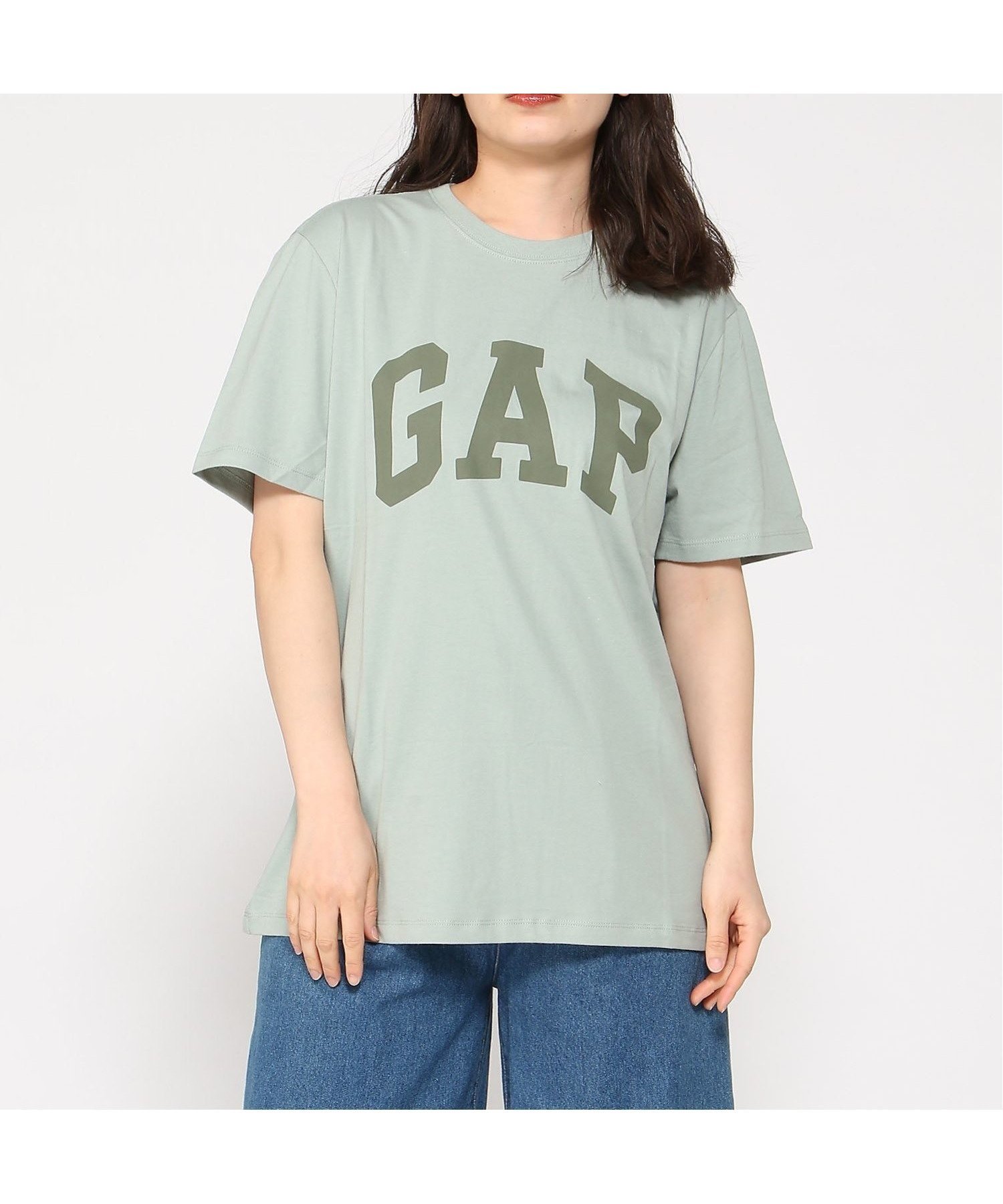 【ギャップ/GAP】のエブリディ ソフト GAPロゴTシャツ(ユニセックス) インテリア・キッズ・メンズ・レディースファッション・服の通販 founy(ファニー) 　ファッション　Fashion　レディースファッション　Fashion for Women　トップス・カットソー　Cut & Sew Tops　シャツ・ブラウス・オフィスカジュアル　Elegant Blouses & Button-Ups　ロングTシャツ・Tシャツ　Longline T-Shirts & Tees　ストレート　Straight, Straight Cut　フィット　Fit, Slim Fit　フロント　Front, Front Design　リラックス　Relax, Relaxed Fit　半袖　Short Sleeve, Half Sleeve　ICEBERG_GREEN_16-5808|ID: prp329100004963093 ipo3291000000037232177