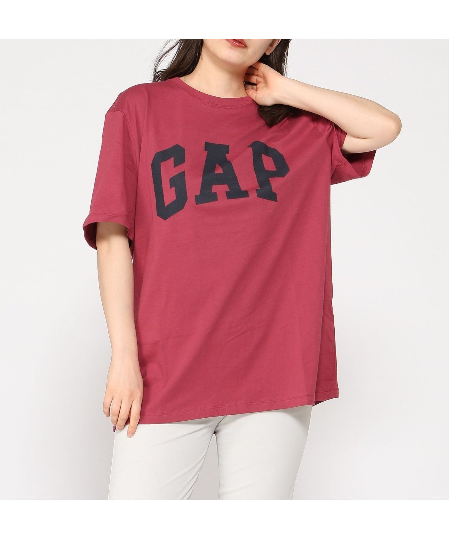 【ギャップ/GAP】のエブリディ ソフト GAPロゴTシャツ(ユニセックス) インテリア・キッズ・メンズ・レディースファッション・服の通販 founy(ファニー) 　ファッション　Fashion　レディースファッション　Fashion for Women　トップス・カットソー　Cut & Sew Tops　シャツ・ブラウス・オフィスカジュアル　Elegant Blouses & Button-Ups　ロングTシャツ・Tシャツ　Longline T-Shirts & Tees　ストレート　Straight, Straight Cut　フィット　Fit, Slim Fit　フロント　Front, Front Design　リラックス　Relax, Relaxed Fit　半袖　Short Sleeve, Half Sleeve　RED_CLAY|ID: prp329100004963093 ipo3291000000037232178